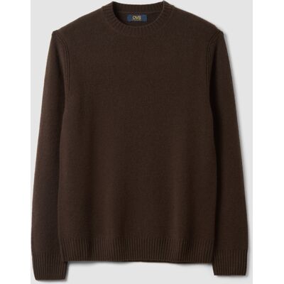 OVS , Maglia Marrone Girocollo In Misto Lana Regular Fit, Uomo, Marrone, Taglia: L OVS , Maglia Marrone Girocollo In Misto Lana Regular Fit, Uomo, Marrone, Taglia: L
