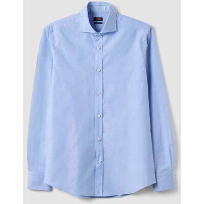OVS , Camicia Oxford Azzurra In Puro Cotone Con Colletto Francese Slim Fit, Uomo, Azzurro, Taglia: 44 OVS , Camicia Oxford Azzurra In Puro Cotone Con Colletto Francese Slim Fit, Uomo, Azzurro, Taglia: 44