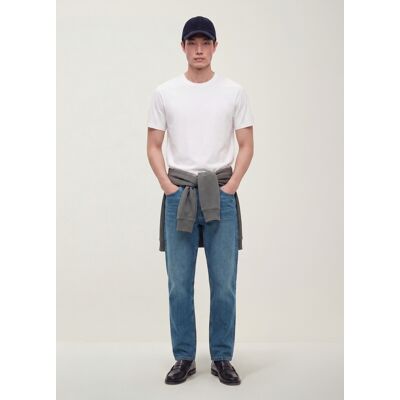 OVS , T-shirt Bianca In Puro Cotone Mercerizzato A Girocollo Regular Fit, Uomo, Bianco, Taglia: XXL OVS , T-shirt Bianca In Puro Cotone Mercerizzato A Girocollo Regular Fit, Uomo, Bianco, Taglia: XXL