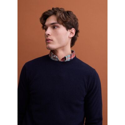 PIOMBO , Pullover Blu In Pura Lana A Girocollo Regular Fit, Uomo, Blu, Taglia: XL PIOMBO , Pullover Blu In Pura Lana A Girocollo Regular Fit, Uomo, Blu, Taglia: XL