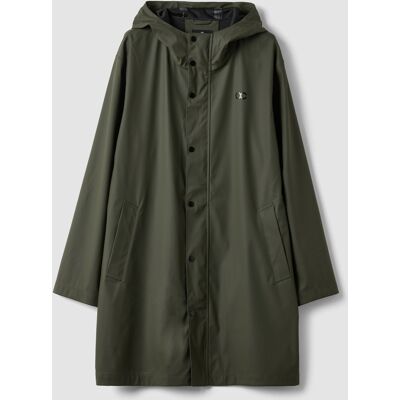 URBAN COMMUTER , Impermeabile Verde Regular Fit Con Zip, Uomo, Verde, Taglia: L URBAN COMMUTER , Impermeabile Verde Regular Fit Con Zip, Uomo, Verde, Taglia: L