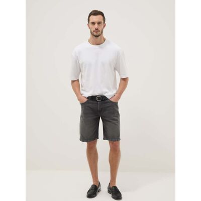 OVS , Bermuda Denim Grigi In Puro Cotone Regular Fit, Uomo, Grigio, Taglia: 48 OVS , Bermuda Denim Grigi In Puro Cotone Regular Fit, Uomo, Grigio, Taglia: 48