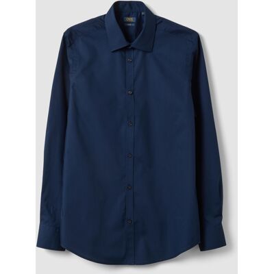 OVS , Camicia Blu Slim Fit Con Colletto Classico Easy Iron, Uomo, Blu, Taglia: 42 OVS , Camicia Blu Slim Fit Con Colletto Classico Easy Iron, Uomo, Blu, Taglia: 42