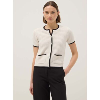 OVS , Cardigan Bianco In Puro Cotone Regular Fit Con Bottoni, Donna, Multicolor, Taglia: S OVS , Cardigan Bianco In Puro Cotone Regular Fit Con Bottoni, Donna, Multicolor, Taglia: S