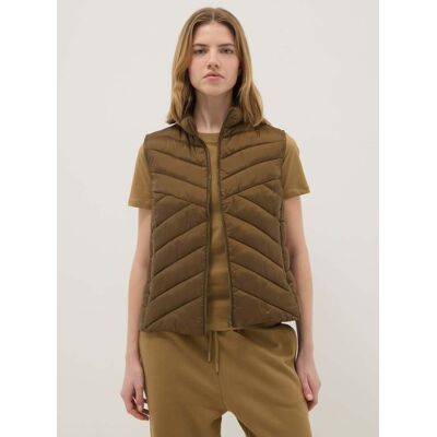 OVS , Gilet Ultralight Imbottito Marrone Regular Fit Con Zip, Donna, Marrone, Taglia: L OVS , Gilet Ultralight Imbottito Marrone Regular Fit Con Zip, Donna, Marrone, Taglia: L