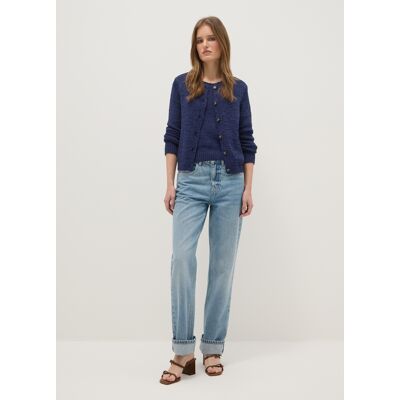 OVS , Cardigan Blu In Misto Cotone Regular Fit Con Bottoni, Donna, Blu, Taglia: S OVS , Cardigan Blu In Misto Cotone Regular Fit Con Bottoni, Donna, Blu, Taglia: S