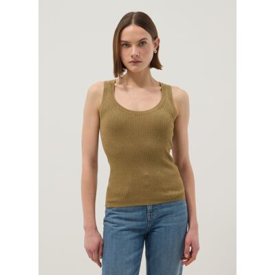 OVS , Tank Top Fitted In Misto Viscosa Marrone, Donna, Marrone, Taglia: XL OVS , Tank Top Fitted In Misto Viscosa Marrone, Donna, Marrone, Taglia: XL
