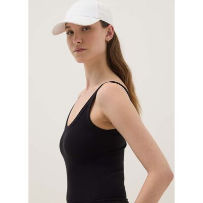OVS , Body Nero In Cotone Elasticizzato A Costine Con Scollo Ampio, Donna, Nero, Taglia: XS OVS , Body Nero In Cotone Elasticizzato A Costine Con Scollo Ampio, Donna, Nero, Taglia: XS