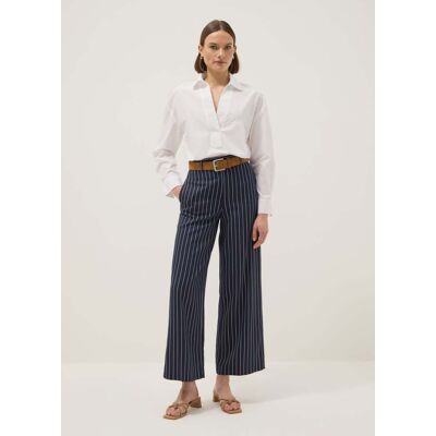 OVS , Pantaloni In Misto Viscosa A Righe Multicolor Oversize Fit, Donna, Multicolor, Taglia: 42 OVS , Pantaloni In Misto Viscosa A Righe Multicolor Oversize Fit, Donna, Multicolor, Taglia: 42