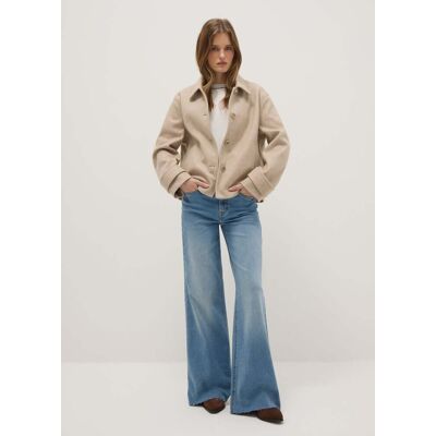 OVS , Cappotto Corto Beige Regular Fit Con Bottoni, Donna, Beige, Taglia: L OVS , Cappotto Corto Beige Regular Fit Con Bottoni, Donna, Beige, Taglia: L