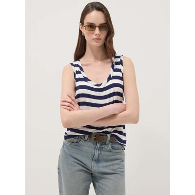 OVS , Tank Top A Righe Multicolor In Viscosa Elasticizzata Regular Fit, Donna, Multicolor, Taglia: XL OVS , Tank Top A Righe Multicolor In Viscosa Elasticizzata Regular Fit, Donna, Multicolor, Taglia: XL