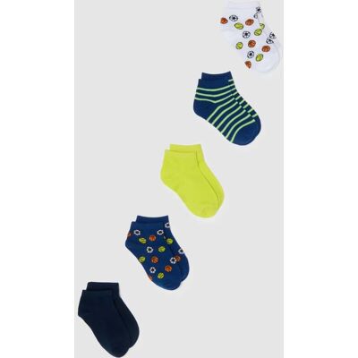OVS KIDS , Multipack Calze Corte In Misto Cotone Multicolor Da Bambino Con Disegni, Multicolor, Taglia: 25/27 OVS KIDS , Multipack Calze Corte In Misto Cotone Multicolor Da Bambino Con Disegni, Multicolor, Taglia: 25/27
