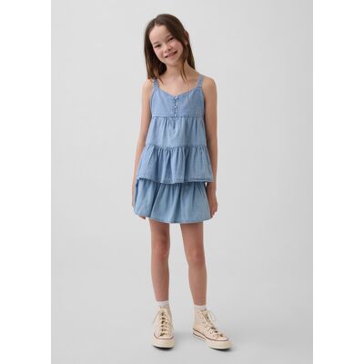 GAP KIDS , Gonna Denim In Puro Cotone, Bambina, Denim, Taglia: XS GAP KIDS , Gonna Denim In Puro Cotone, Bambina, Denim, Taglia: XS