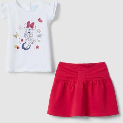 FAGOTTINO , Set Maglia Gonna In Cotone Elasticizzato Multicolor Da Bimba Con Minnie, Bambina, Multicolor, Taglia: 9-12 FAGOTTINO , Set Maglia Gonna In Cotone Elasticizzato Multicolor Da Bimba Con Minnie, Bambina, Multicolor, Taglia: 9-12