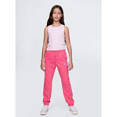 GAP KIDS , Joggers Con Logo Gap In Misto Cotone Regular Fit, Bambina, Rosa, Taglia: XS/99-114 GAP KIDS , Joggers Con Logo Gap In Misto Cotone Regular Fit, Bambina, Rosa, Taglia: XS/99-114