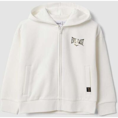 Everlast , Felpa Bianca Con Cappuccio In Misto Cotone Per Bambina, Unisex, Bianco, Taglia: 5-6 Everlast , Felpa Bianca Con Cappuccio In Misto Cotone Per Bambina, Unisex, Bianco, Taglia: 5-6