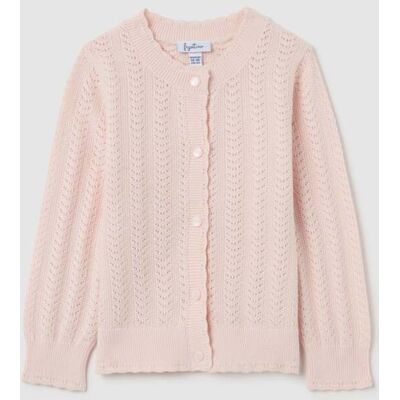 FAGOTTINO , Cardigan In Cotone Pointelle, Bambina, Rosa, Taglia: 12-18 FAGOTTINO , Cardigan In Cotone Pointelle, Bambina, Rosa, Taglia: 12-18