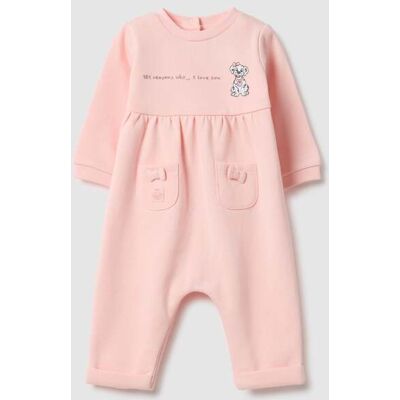 FAGOTTINO , Tutina Rosa Da Neonata In Puro Cotone Con Dettagli Ricamati, Rosa, Taglia: 1-3 FAGOTTINO , Tutina Rosa Da Neonata In Puro Cotone Con Dettagli Ricamati, Rosa, Taglia: 1-3