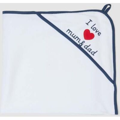 FAGOTTINO , Accappatoio In Misto Cotone Biologico Bianco Da Neonato Con Ricamo, Unisex, Bianco, Taglia: ONE SIZE FAGOTTINO , Accappatoio In Misto Cotone Biologico Bianco Da Neonato Con Ricamo, Unisex, Bianco, Taglia: ONE SIZE