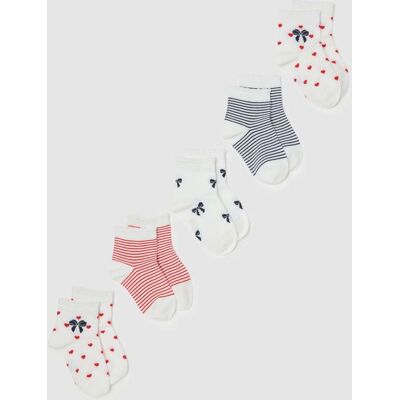 OVS KIDS , Multipack Calze Corte In Misto Cotone Multicolor Da Bambina, Multicolor, Taglia: 34/36 OVS KIDS , Multipack Calze Corte In Misto Cotone Multicolor Da Bambina, Multicolor, Taglia: 34/36