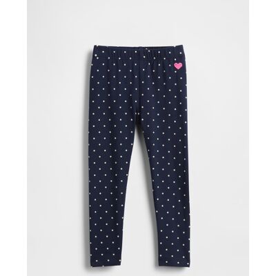 GAP KIDS , Leggings Blu Con Cuori E Pois, Unisex, Blu, Taglia: 3Y/91-99 GAP KIDS , Leggings Blu Con Cuori E Pois, Unisex, Blu, Taglia: 3Y/91-99