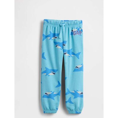 GAP KIDS , Pantaloni Jogger In Misto Cotone Con Stampa Squali, Bambino, Azzurro, Taglia: 4Y/99-107 GAP KIDS , Pantaloni Jogger In Misto Cotone Con Stampa Squali, Bambino, Azzurro, Taglia: 4Y/99-107