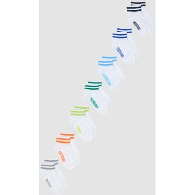 OVS KIDS , Multipack Di Calzini Corti In Cotone Multicolor Per Bambini, Bambino, Multicolor, Taglia: 25/27 OVS KIDS , Multipack Di Calzini Corti In Cotone Multicolor Per Bambini, Bambino, Multicolor, Taglia: 25/27