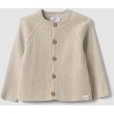 FAGOTTINO , Cardigan Beige In Puro Cotone Organico A Costine Per Neonata, Beige, Taglia: 6-9 FAGOTTINO , Cardigan Beige In Puro Cotone Organico A Costine Per Neonata, Beige, Taglia: 6-9