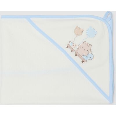 FAGOTTINO , Accappatoio In Misto Cotone Bianco Con Cappuccio E Ricami, Neonato, Multicolor, Taglia: ONE SIZE FAGOTTINO , Accappatoio In Misto Cotone Bianco Con Cappuccio E Ricami, Neonato, Multicolor, Taglia: ONE SIZE