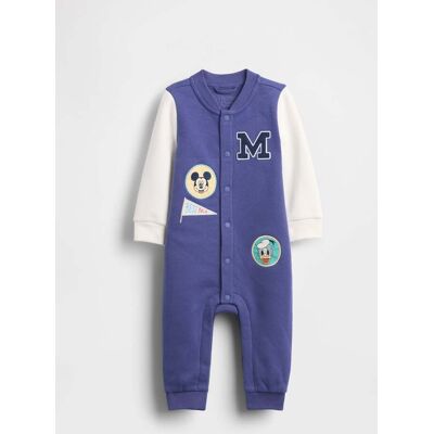 GAP KIDS , Tutina Mickey Disney In Misto Cotone, Unisex, Blu, Taglia: 0-3M/46-58 GAP KIDS , Tutina Mickey Disney In Misto Cotone, Unisex, Blu, Taglia: 0-3M/46-58