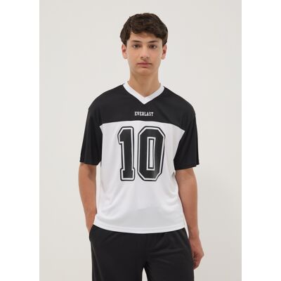 Everlast , T-shirt Nera A Maniche Corte Con Scollo A V Per Ragazzo Relaxed Fit, Bambino, Bianco, Taglia: 11-12 Everlast , T-shirt Nera A Maniche Corte Con Scollo A V Per Ragazzo Relaxed Fit, Bambino, Bianco, Taglia: 11-12