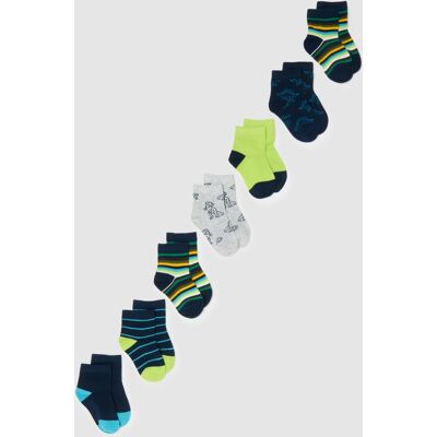 OVS KIDS , Multipack Calze Corte In Cotone Elasticizzato Multicolor Per Bambino, Multicolor, Taglia: 25/27 OVS KIDS , Multipack Calze Corte In Cotone Elasticizzato Multicolor Per Bambino, Multicolor, Taglia: 25/27