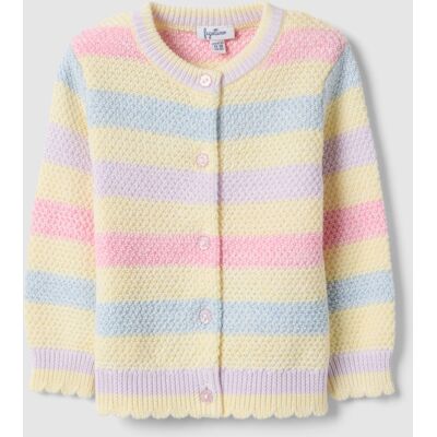 FAGOTTINO , Cardigan In Puro Cotone A Righe Multicolor Da Bimba Regular Fit, Bambina, Multicolor, Taglia: 30-36 FAGOTTINO , Cardigan In Puro Cotone A Righe Multicolor Da Bimba Regular Fit, Bambina, Multicolor, Taglia: 30-36