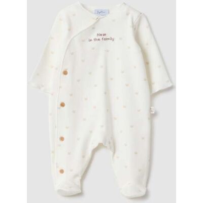 FAGOTTINO , Tutina In Puro Cotone Bianca Da Neonata Con Maniche Lunghe, Unisex, Bianco, Taglia: 3-6 FAGOTTINO , Tutina In Puro Cotone Bianca Da Neonata Con Maniche Lunghe, Unisex, Bianco, Taglia: 3-6