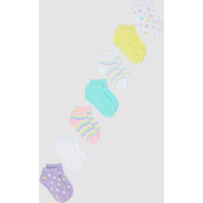 OVS KIDS , Multipack Calze Corte In Misto Cotone Biologico Multicolor Da Bambina, Multicolor, Taglia: 31/33 OVS KIDS , Multipack Calze Corte In Misto Cotone Biologico Multicolor Da Bambina, Multicolor, Taglia: 31/33