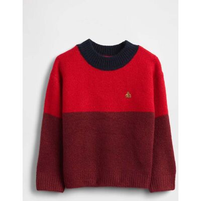 GAP KIDS , Maglione A Fasce, Unisex, Rosso, Taglia: 4Y/99-107 GAP KIDS , Maglione A Fasce, Unisex, Rosso, Taglia: 4Y/99-107