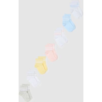 OVS KIDS , Multipack Calze Corte In Cotone Elasticizzato Multicolor Per Bambina, Multicolor, Taglia: 25/27 OVS KIDS , Multipack Calze Corte In Cotone Elasticizzato Multicolor Per Bambina, Multicolor, Taglia: 25/27