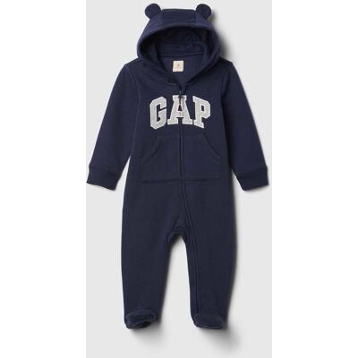 GAP KIDS , Tutina Con Cappuccio E Logo Gap In Misto Cotone, Unisex, Blu, Taglia: 6-12M/69-74 GAP KIDS , Tutina Con Cappuccio E Logo Gap In Misto Cotone, Unisex, Blu, Taglia: 6-12M/69-74