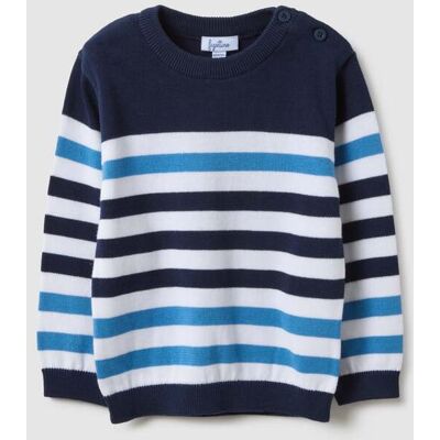 FAGOTTINO , Maglione In Puro Cotone A Righe Multicolor Regular Fit Per Bimbo, Bambino, Multicolor, Taglia: 12-18 FAGOTTINO , Maglione In Puro Cotone A Righe Multicolor Regular Fit Per Bimbo, Bambino, Multicolor, Taglia: 12-18