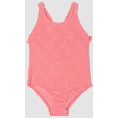 FAGOTTINO , Costume Intero Rosa In Tessuto Elasticizzato Da Neonata Con Fiori, Bambina, Rosa, Taglia: 6-9 FAGOTTINO , Costume Intero Rosa In Tessuto Elasticizzato Da Neonata Con Fiori, Bambina, Rosa, Taglia: 6-9