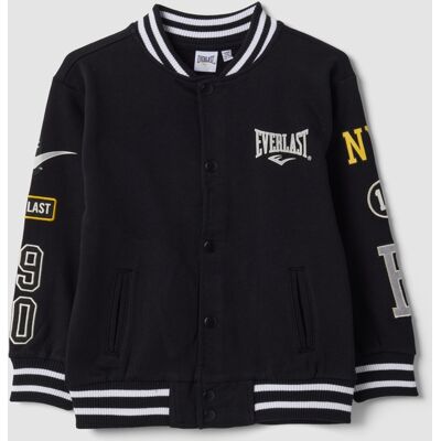 Everlast , Felpa Nera In Puro Cotone Stile College Con Logo Regular Fit Per Bambino, Nero, Taglia: 6-7 Everlast , Felpa Nera In Puro Cotone Stile College Con Logo Regular Fit Per Bambino, Nero, Taglia: 6-7