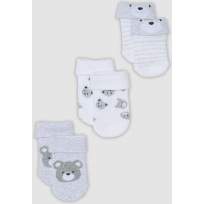 FAGOTTINO , Tripack Di Calze Corte Multicolor In Misto Cotone Organico Per Neonato, Multicolor, Taglia: 6-12 FAGOTTINO , Tripack Di Calze Corte Multicolor In Misto Cotone Organico Per Neonato, Multicolor, Taglia: 6-12