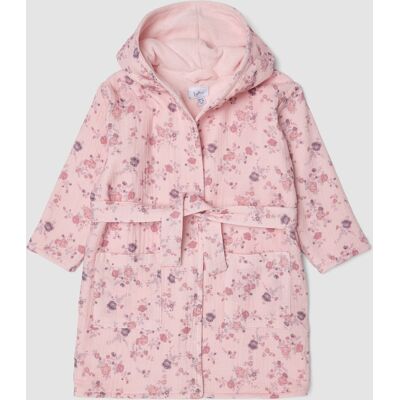 FAGOTTINO , Accappatoio Rosa In Puro Cotone Organico Con Fantasia Floreale Per Neonata, Bambina, Rosa, Taglia: 18-24 FAGOTTINO , Accappatoio Rosa In Puro Cotone Organico Con Fantasia Floreale Per Neonata, Bambina, Rosa, Taglia: 18-24