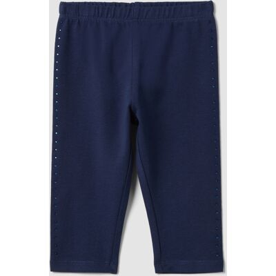 FAGOTTINO , Leggings In Cotone Elasticizzato Blu Da Bimba Slim Fit, Bambina, Blu, Taglia: 9-12 FAGOTTINO , Leggings In Cotone Elasticizzato Blu Da Bimba Slim Fit, Bambina, Blu, Taglia: 9-12