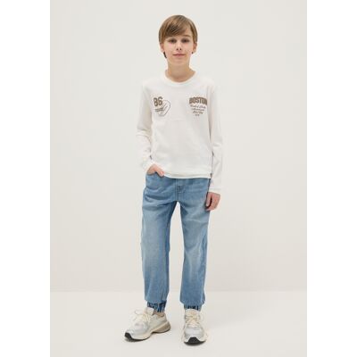 REPUBLIC OF DENIM , Jeans In Misto Cotone Elasticizzato Blu Da Ragazzo Relaxed Fit, Bambino, Denim, Taglia: 11-12 REPUBLIC OF DENIM , Jeans In Misto Cotone Elasticizzato Blu Da Ragazzo Relaxed Fit, Bambino, Denim, Taglia: 11-12