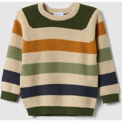 FAGOTTINO , Maglione Da Bimbo A Righe Multicolor In Misto Cotone Con Bottoni Regular Fit, Bambino, Multicolor, Taglia: 9-12 FAGOTTINO , Maglione Da Bimbo A Righe Multicolor In Misto Cotone Con Bottoni Regular Fit, Bambino, Multicolor, Taglia: 9-12