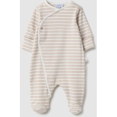 FAGOTTINO , Tutina A Righe Multicolor Da Neonato In Cotone Elasticizzato, Neonata, Multicolor, Taglia: 1-3 FAGOTTINO , Tutina A Righe Multicolor Da Neonato In Cotone Elasticizzato, Neonata, Multicolor, Taglia: 1-3