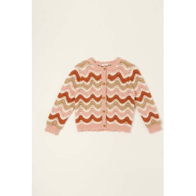 IANA , Cardigan Multicolor In Puro Cotone In Crochet Da Neonata, Multicolor, Taglia: 24 IANA , Cardigan Multicolor In Puro Cotone In Crochet Da Neonata, Multicolor, Taglia: 24