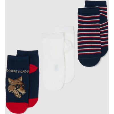 OVS KIDS , Tripack Calze In Misto Cotone Elasticizzato Multicolor Da Bambino, Multicolor, Taglia: 31/33 OVS KIDS , Tripack Calze In Misto Cotone Elasticizzato Multicolor Da Bambino, Multicolor, Taglia: 31/33