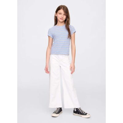 GAP KIDS , Pantaloni In Denim A Gamba Larga, Bambina, Bianco, Taglia: 14Y/152-157 GAP KIDS , Pantaloni In Denim A Gamba Larga, Bambina, Bianco, Taglia: 14Y/152-157